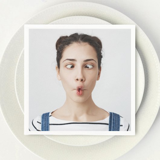 Serviette En Papier Upload Your Funny Face Photo Selfie