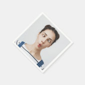 Serviette En Papier Upload Your Funny Face Photo Selfie (Coin)