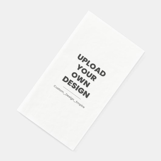 Serviette En Papier Upload Your Own Design Here | Custom Template (Coin)
