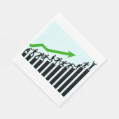 Serviette En Papier Upward Trend Graph Paper Napkins (Coin)
