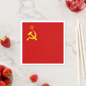 Serviette En Papier URSS Union soviétique Faucille et marteau communis (En situation)