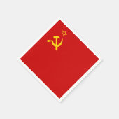 Serviette En Papier URSS Union soviétique Faucille et marteau communis (Coin)