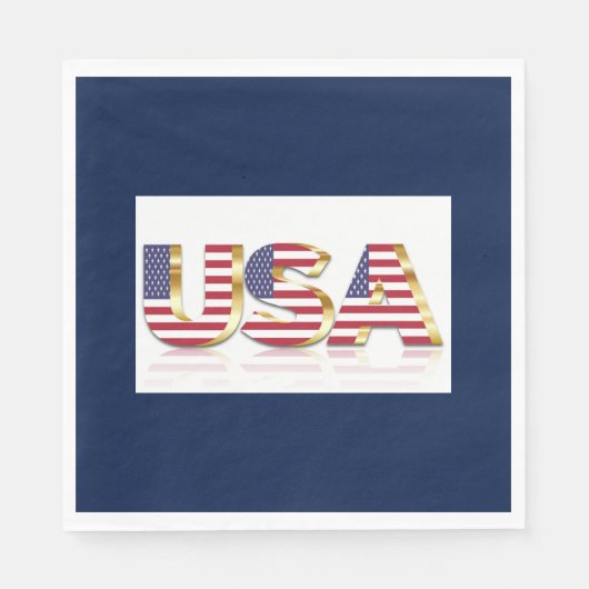 SERVIETTE EN PAPIER USA (Devant)