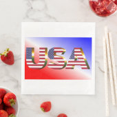 SERVIETTE EN PAPIER USA (En situation)