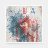 Serviette en papier USA (Devant)