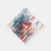 Serviette en papier USA (Coin)