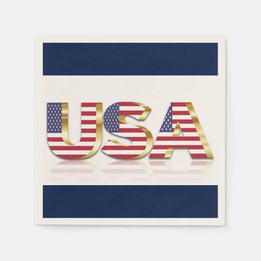 SERVIETTE EN PAPIER USA (Devant)