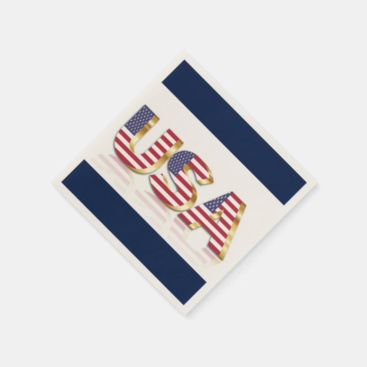 SERVIETTE EN PAPIER USA (Coin)