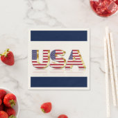 SERVIETTE EN PAPIER USA (En situation)