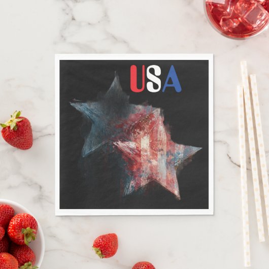 Serviette en papier USA (En situation)