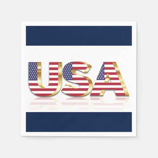 SERVIETTE EN PAPIER USA (Devant)