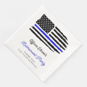 Serviette En Papier USA American Flag Military Retirement Party (Coin)