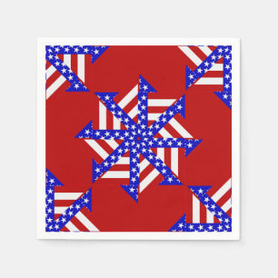 Serviette En Papier USA Drapeau Teabag Folding s14R-PAPER NAPKINS