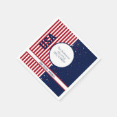 Serviette En Papier USA Independence God Bless America 4 juillet Party (Coin)