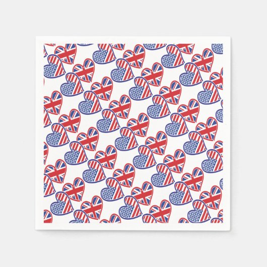 Serviette En Papier USA—Royaume-Uni (Devant)