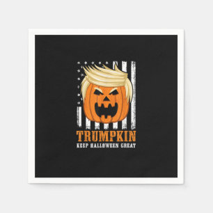 Serviette En Papier Usa Trumpkin Garder Halloween Grande drôle