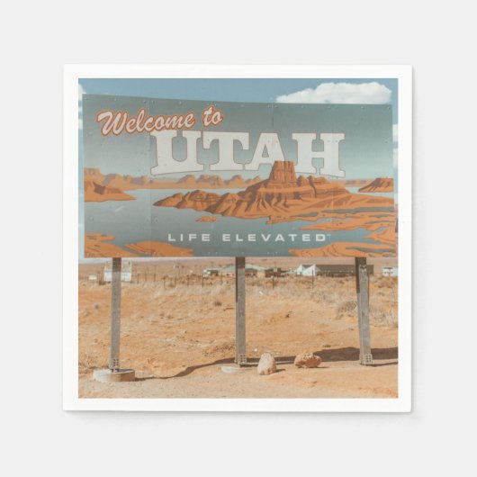 Serviette En Papier Utah Life Eleved (Devant)