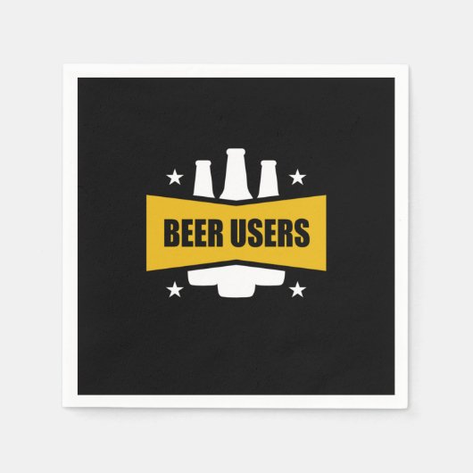 Serviette En Papier Utilisateurs Fiers De La Bière (Devant)