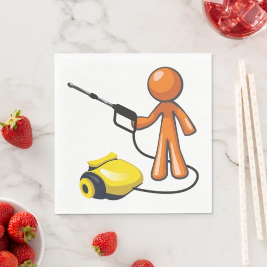 Serviette En Papier Utilisation D'Une Lave-Pression (En situation)