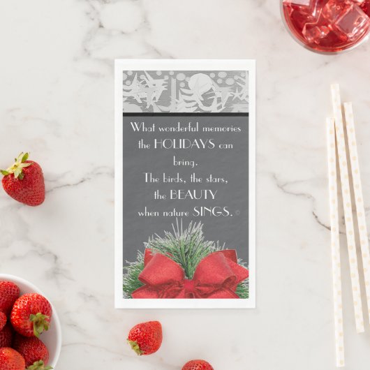 SERVIETTE EN PAPIER VACANCE (En situation)