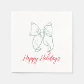 Serviette En Papier Vacances (Devant)