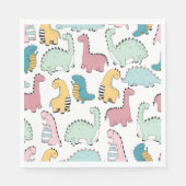 Serviette En Papier Vacances à Dinosaur (Devant)