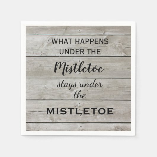 Serviette En Papier Vacances au Gui (Devant)