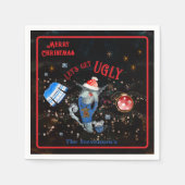 Serviette En Papier Vacances Chat et Souris moche (Devant)