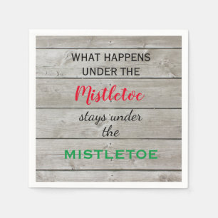 Serviette En Papier Vacances colorées Mistletoe