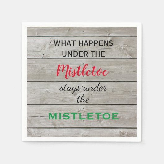 Serviette En Papier Vacances colorées Mistletoe (Devant)