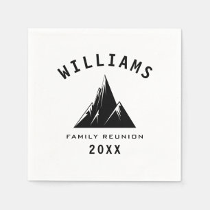 Serviette En Papier Vacances d'été amusantes Camping Nature Famille Ré