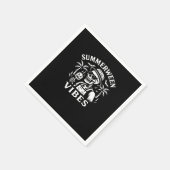 Serviette En Papier Vacances d'été Summerween Vibes Skeleton Hallowee (Coin)
