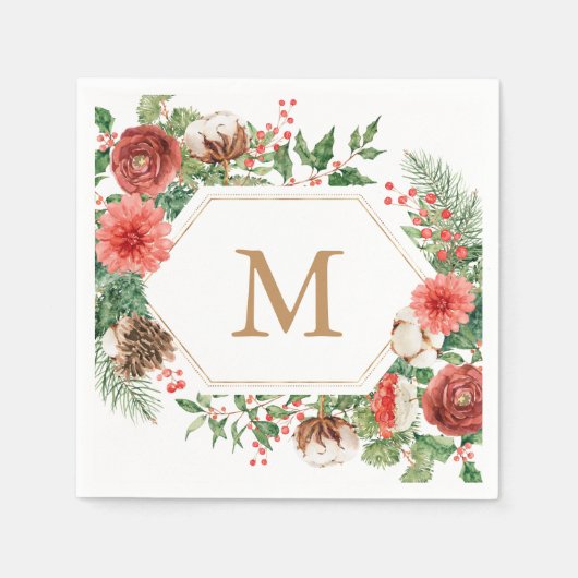 Serviette En Papier Vacances d'hiver (Devant)