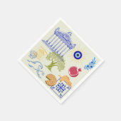 Serviette En Papier Vacances en Grèce Minimalisme (Coin)