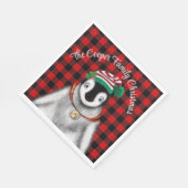 Serviette En Papier Vacances festives mignonnes Pingouin rouge noir pl (Coin)