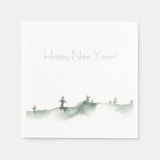 Serviette En Papier Vacances hivernales neige (Devant)