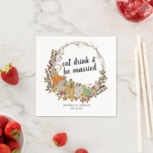 Serviette En Papier Vacances Mangez Boire et être marié Thanksgiving (En situation)