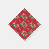 Serviette En Papier Vacances Noël | Joie au Motif écureuil (Coin)