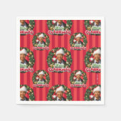 Serviette En Papier Vacances Noël | Merry Clarkmas Motif (Devant)