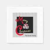 Serviette En Papier Vacances PinStripe (Devant)