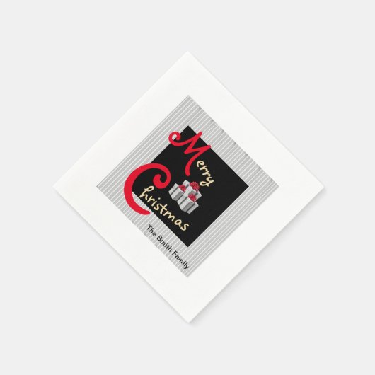 Serviette En Papier Vacances PinStripe (Coin)