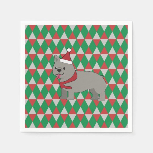 Serviette En Papier Vacances Santa Paws (Devant)