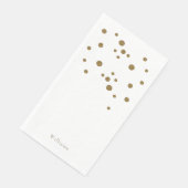 Serviette En Papier Vacances sur mesure Gold & White (Coin)