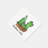 Serviette En Papier Vacances sympa Xmas Cactus cactus cactus succulent (Coin)
