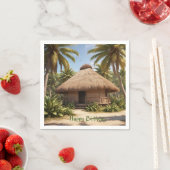 Serviette En Papier Vacances tropicales Anniversaire (En situation)