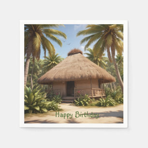 Serviette En Papier Vacances tropicales Anniversaire