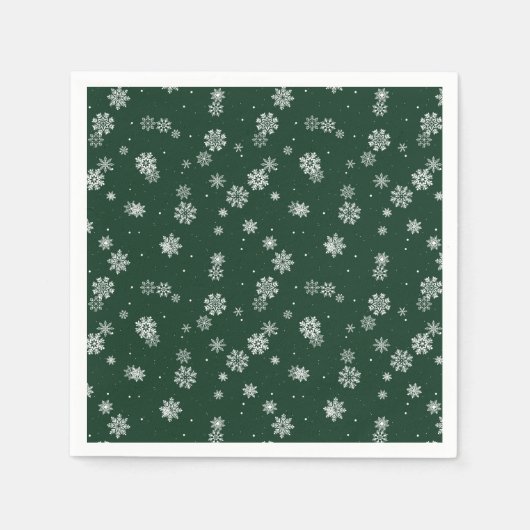 Serviette En Papier Vacances vertes (Devant)