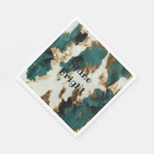 Serviette En Papier Vache blanche de l'Ouest Emerald Gold (Coin)