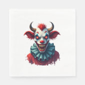 Serviette En Papier Vache clown de la terreur (Devant)