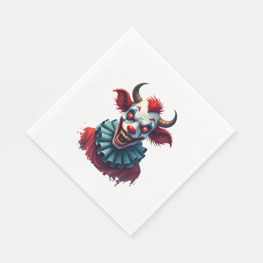 Serviette En Papier Vache clown de la terreur (Coin)